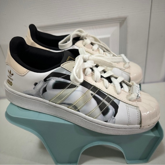 adidas White and Black Women's Shoes - Picture 2 of 7